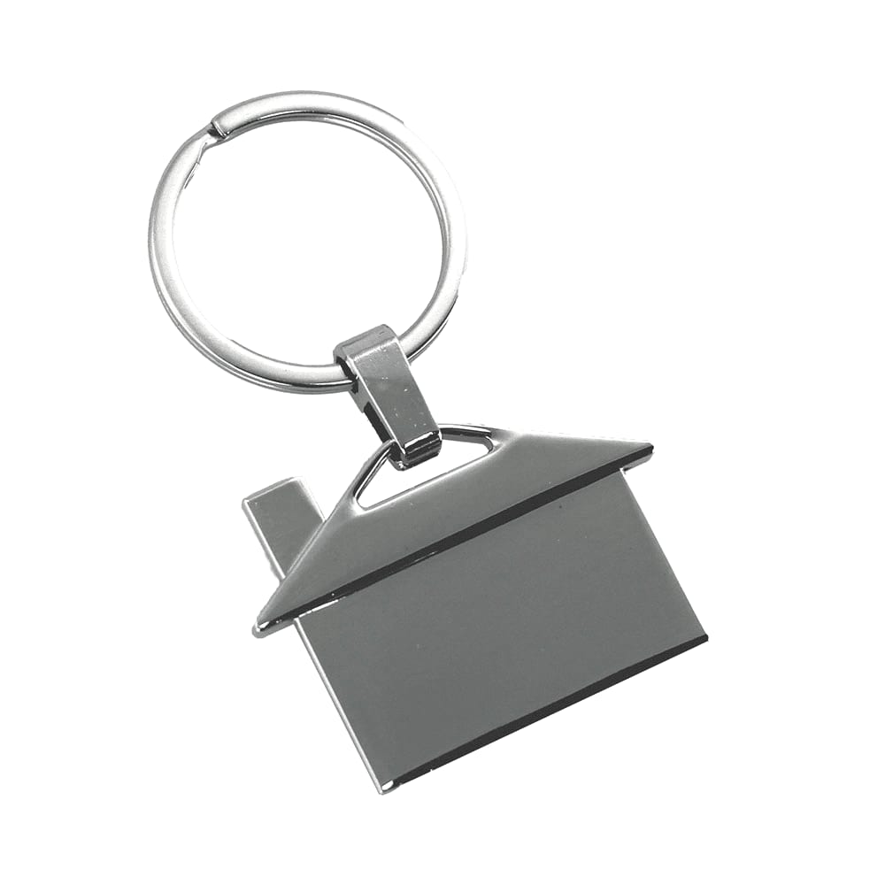 House Shaped Metal Keyring - 1302 Image