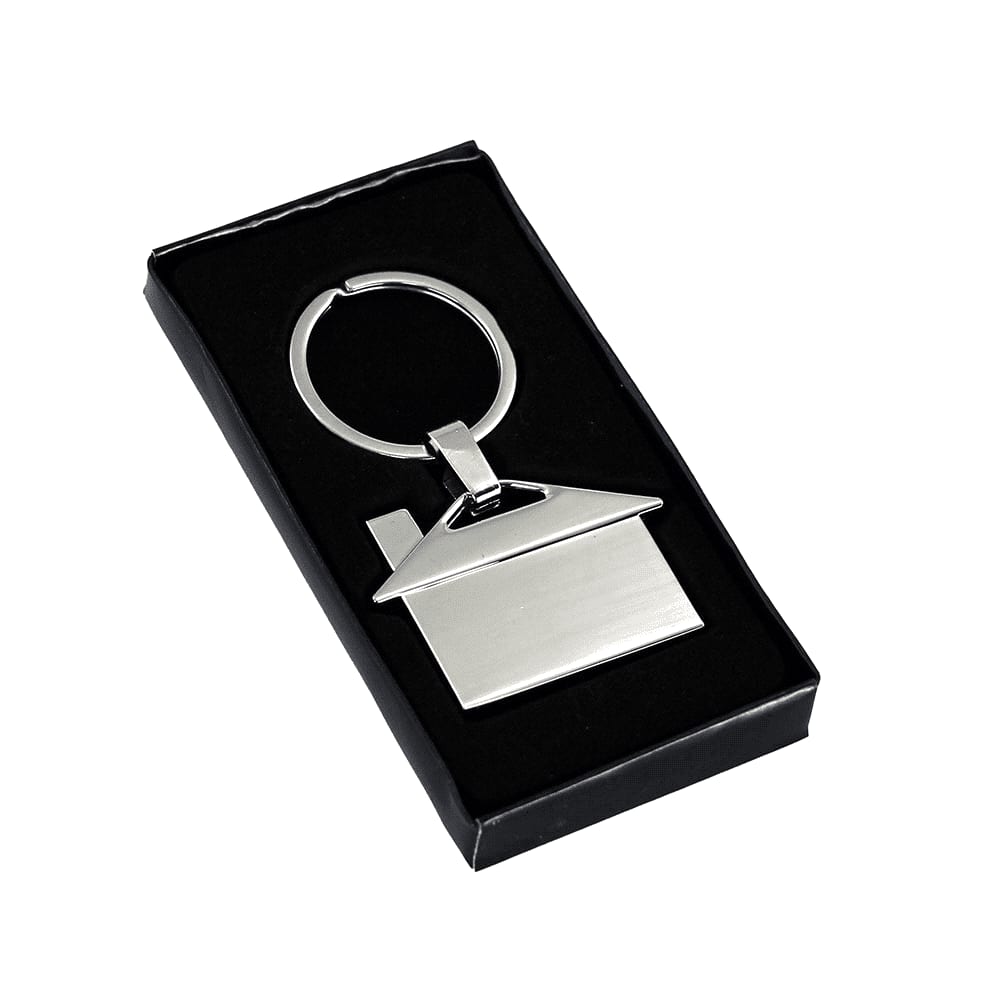 House Shaped Metal Keyring - 1302 Image