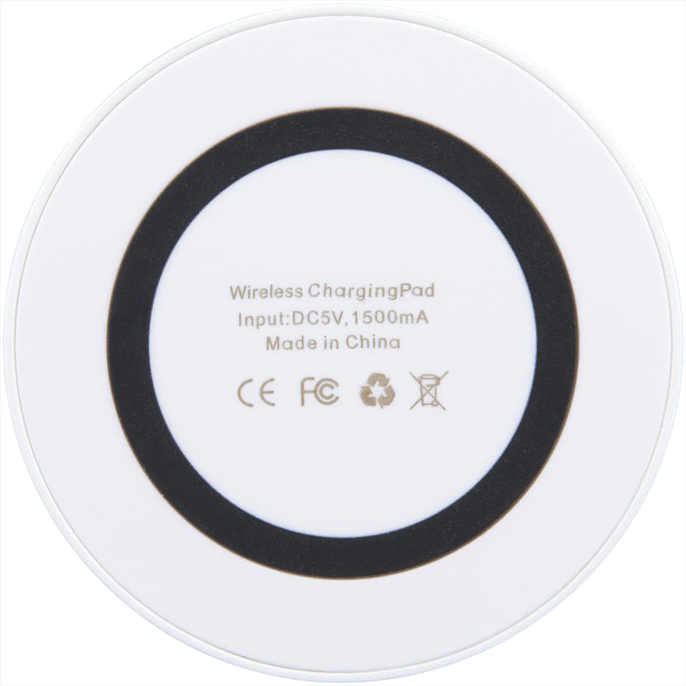 Freal Wireless Charging Pad, White/Solid Black - image 2