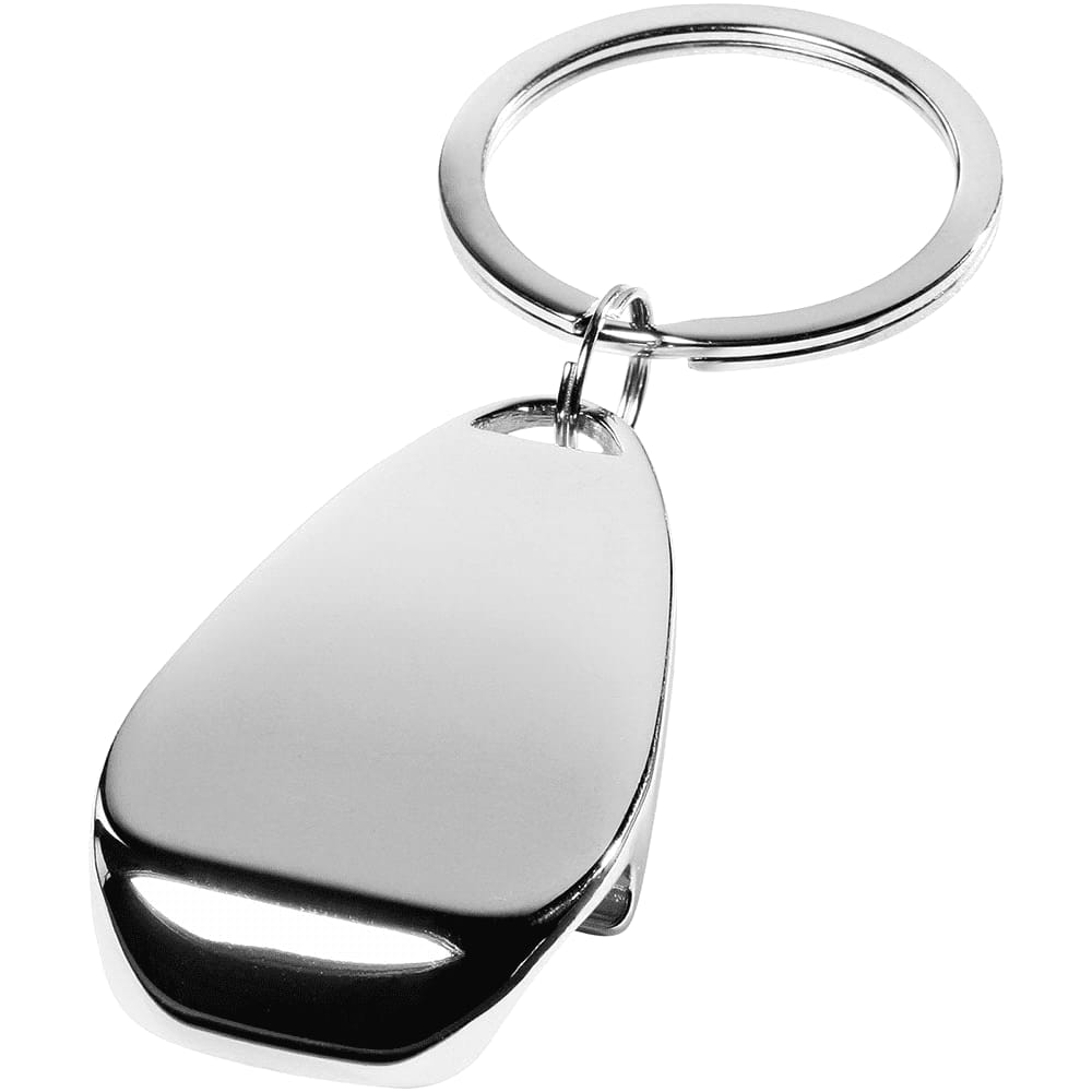Bottle Opener Keyring - 177 Image Silver