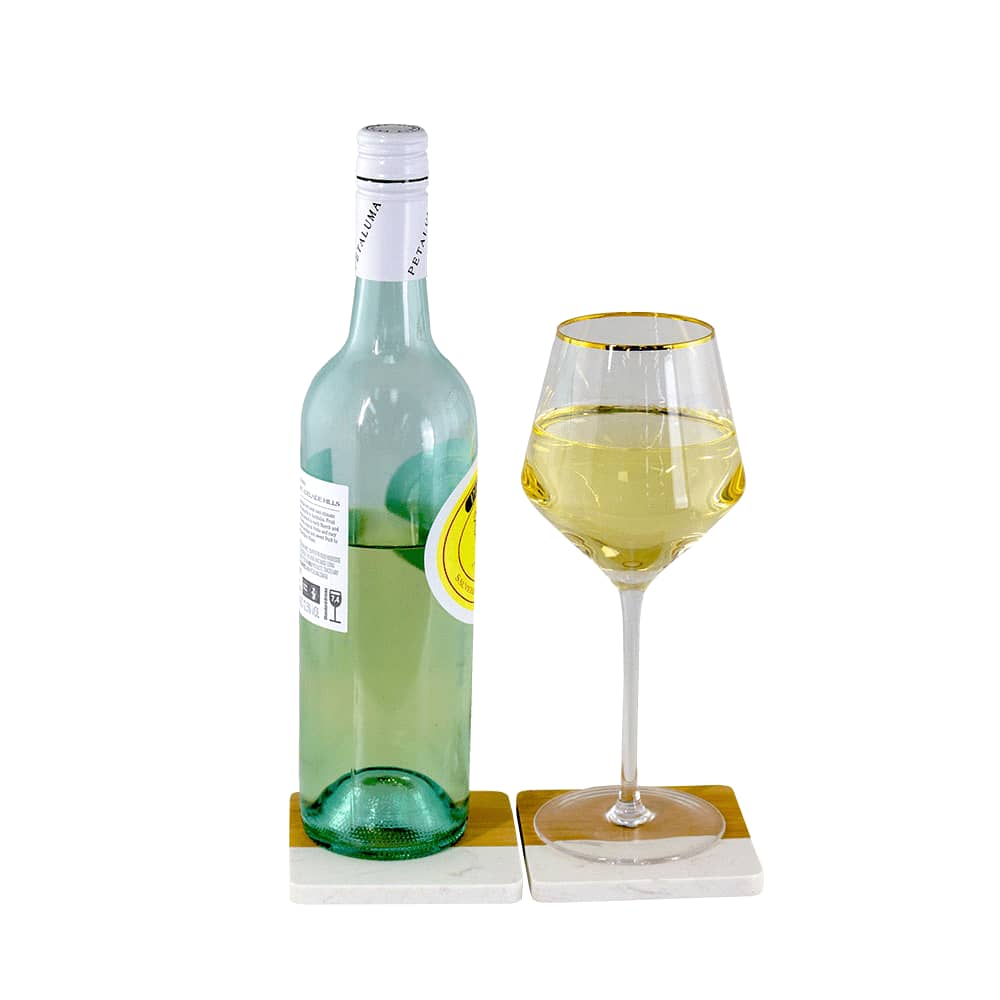 Gold Rim Wine Glass Set 400ml - 1791 Image Clear