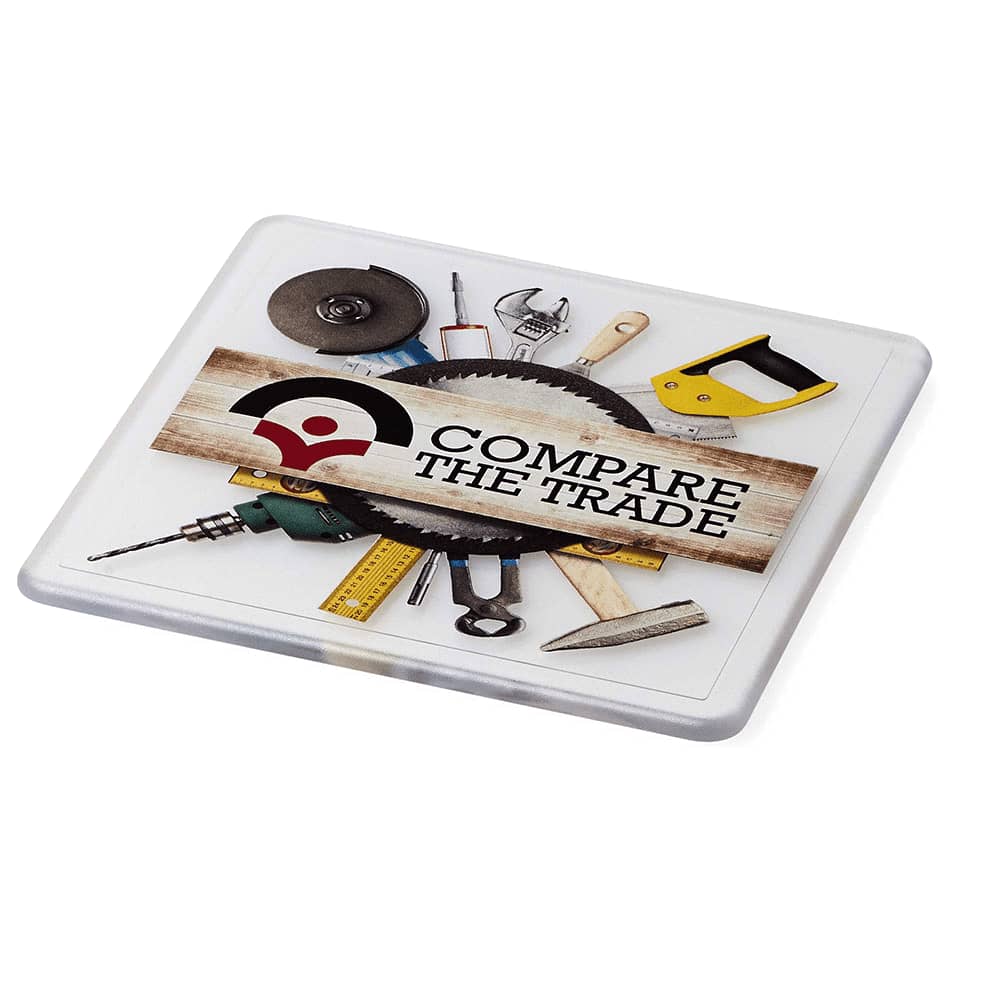 Renzo square plastic coaster