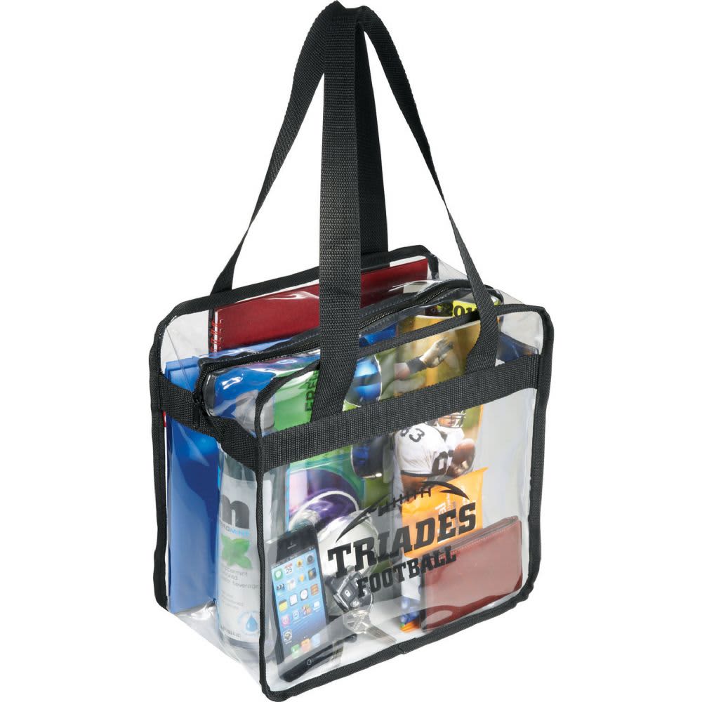 Game Day Clear Zippered Safety Tote 15L - 2301-42 Image