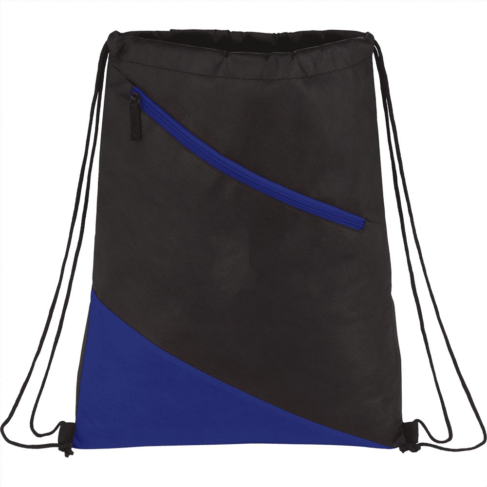 Slanted  Non-Woven Drawstring Bag