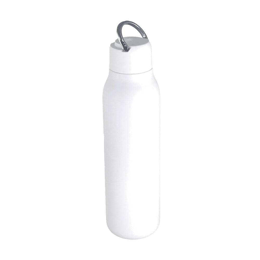 Marka Copper Vac Bottle w/ Metal Loop with Digital Rotary Print - 600ml - 4011RT Image White
