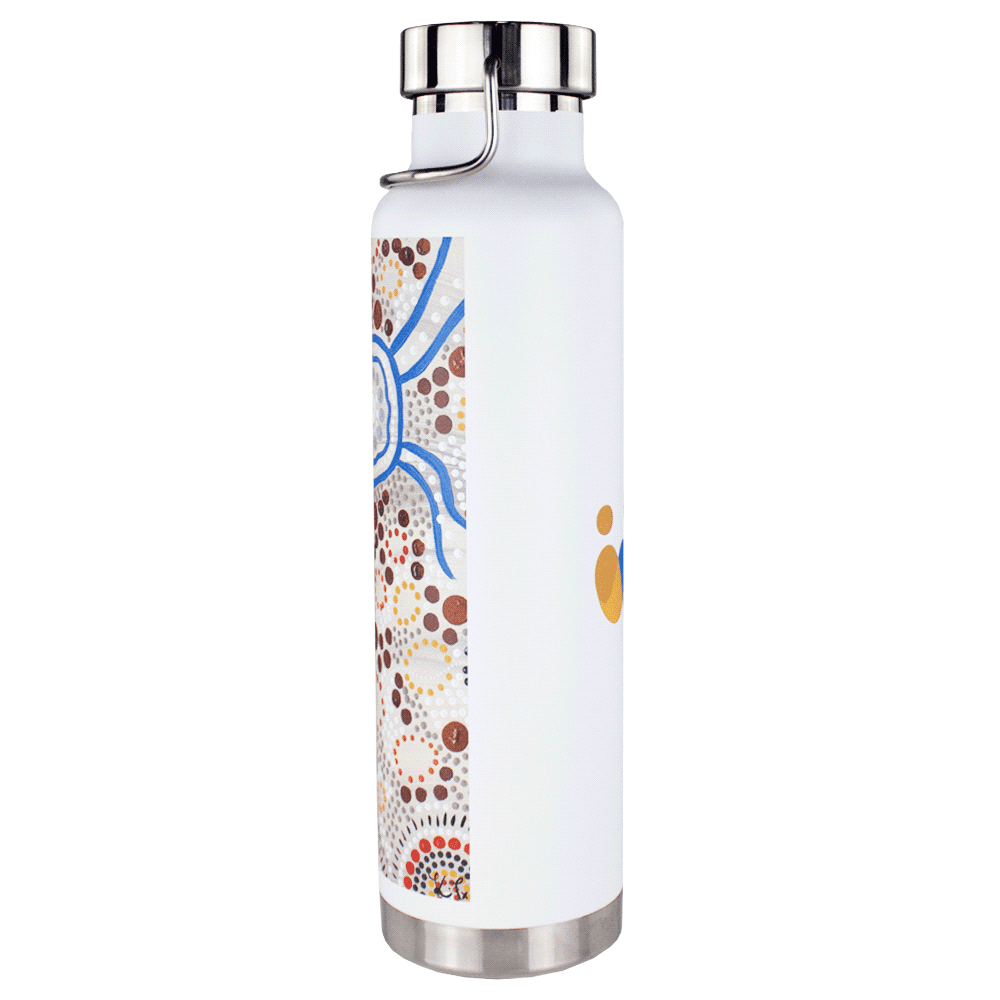 Thor Copper Vacuum Insulated Bottle with Digital Rotary Print - 650ml - 4075RT Image 