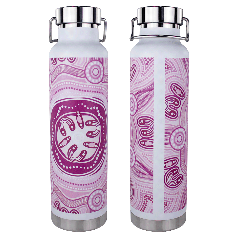Thor Copper Vacuum Insulated Bottle with Digital Rotary Print - 650ml - 4075RT Image 