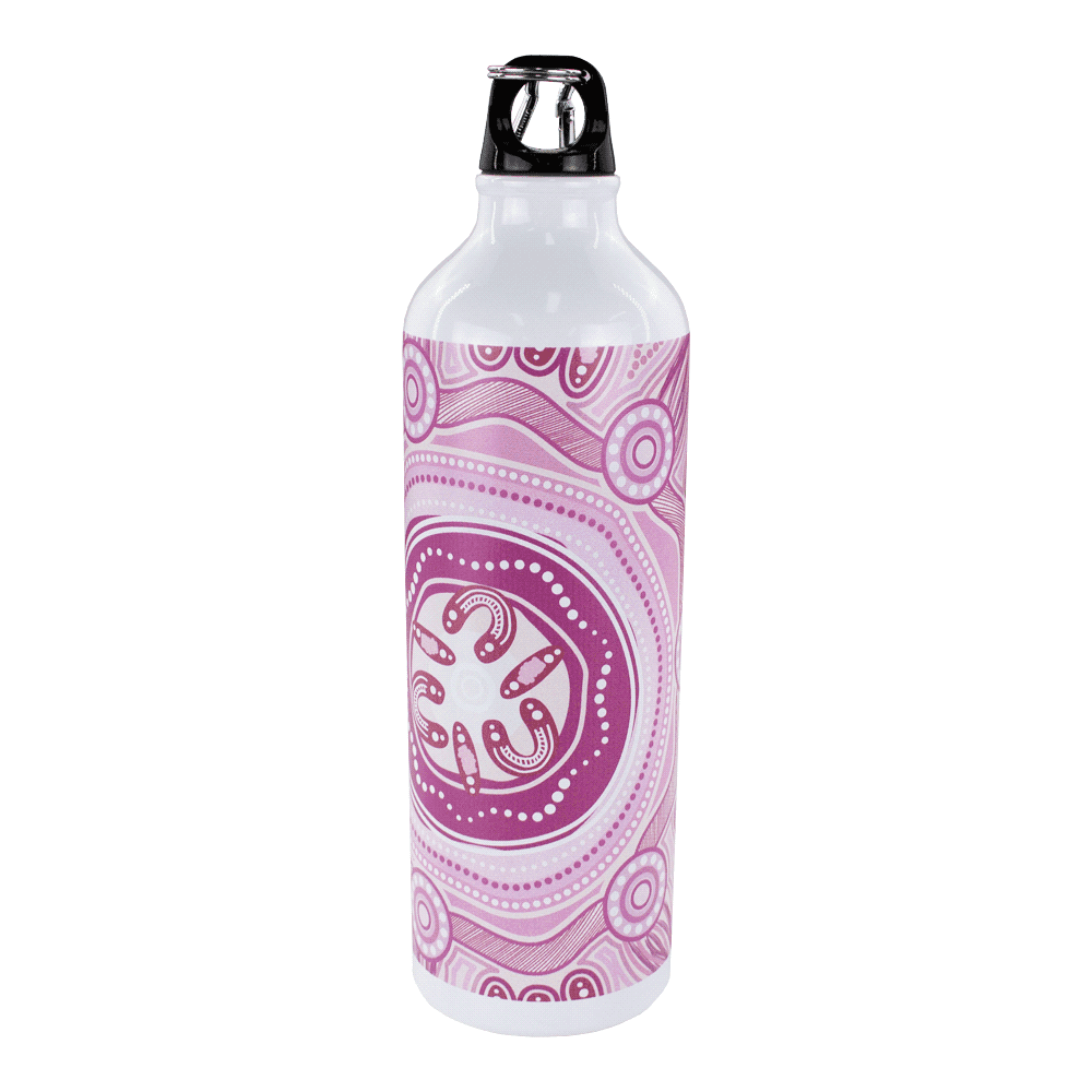 Pacific Aluminium Sports Bottle with Rotary Digital Print - 825ml - 4083RT Image White