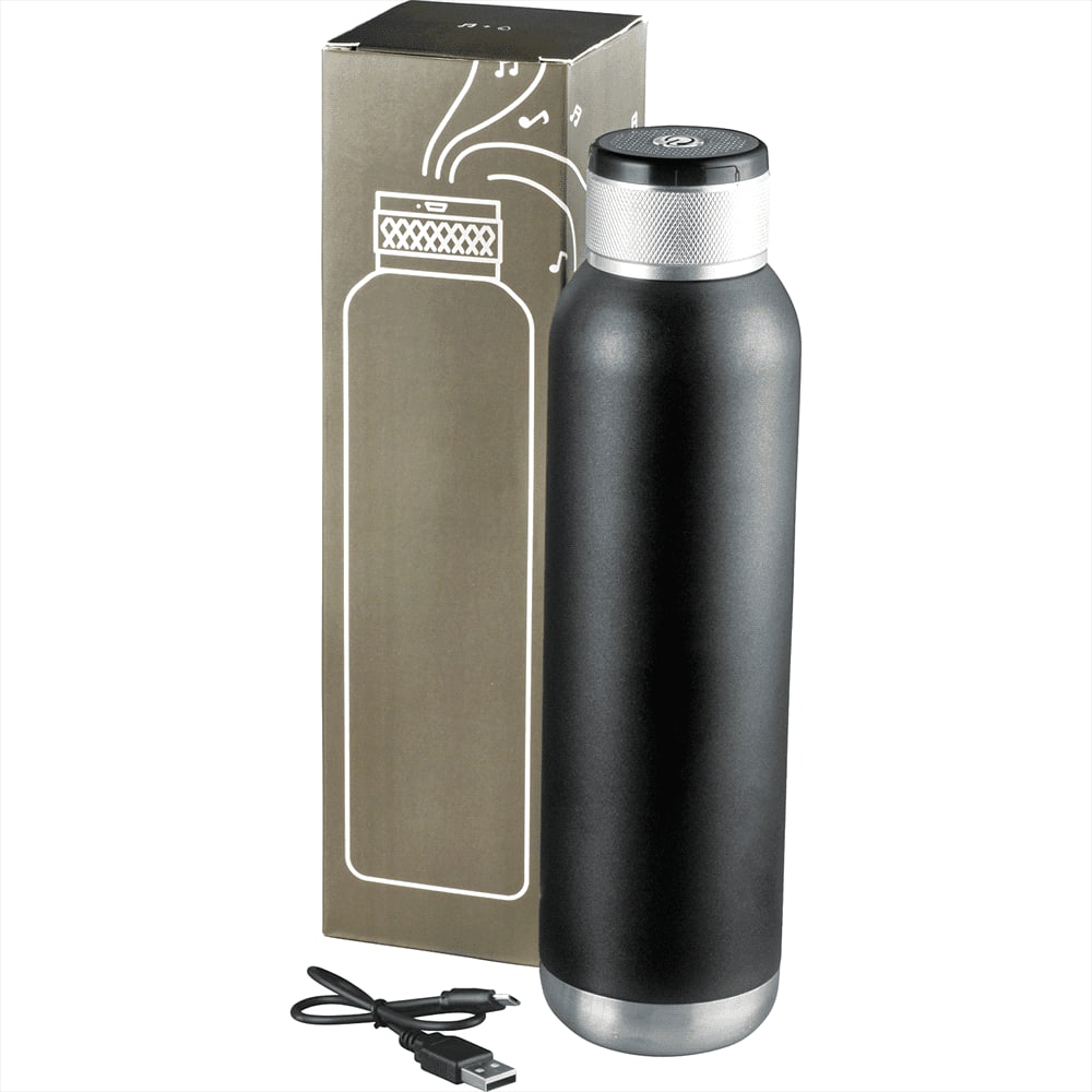 Soundwave Copper Vacuum Audio Bottle 650Ml 4091 | Black
