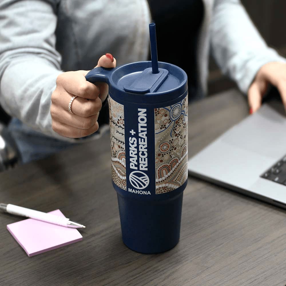Alternative view of The Tilly Tumbler - Recycled w/ Handle 900ml