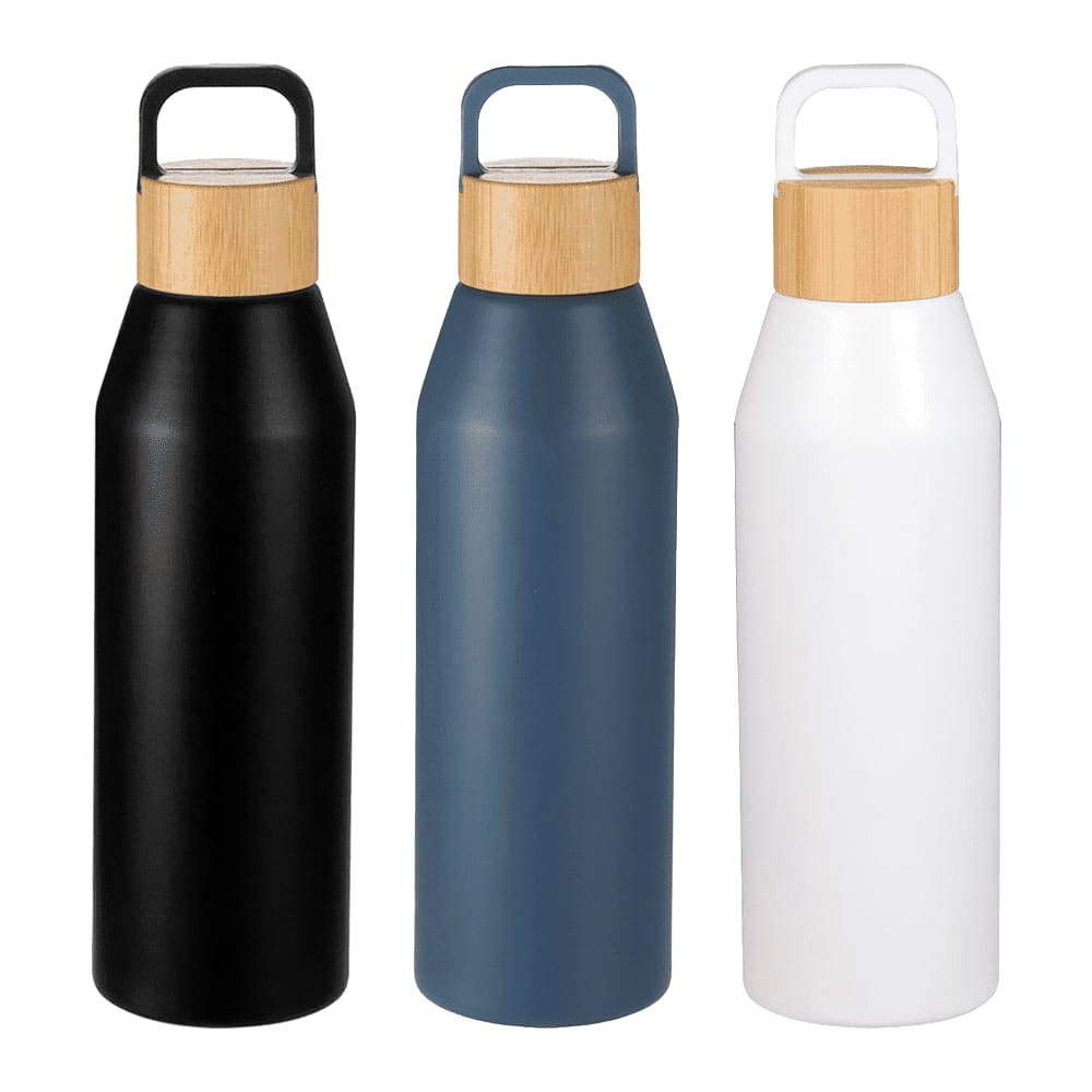 Aspen Recycled Bottle with Bamboo Lid - 1L