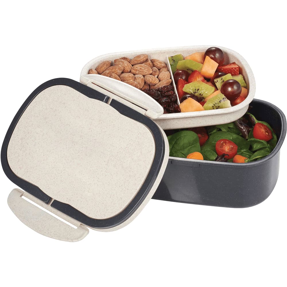 Plastic & Wheat Straw Lunch Box - 4285 Image