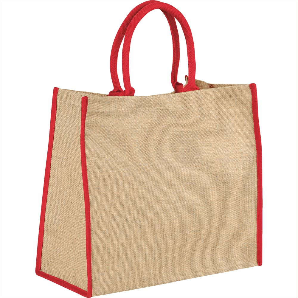 Large Jute Tote 28L - 5176 Image Red
