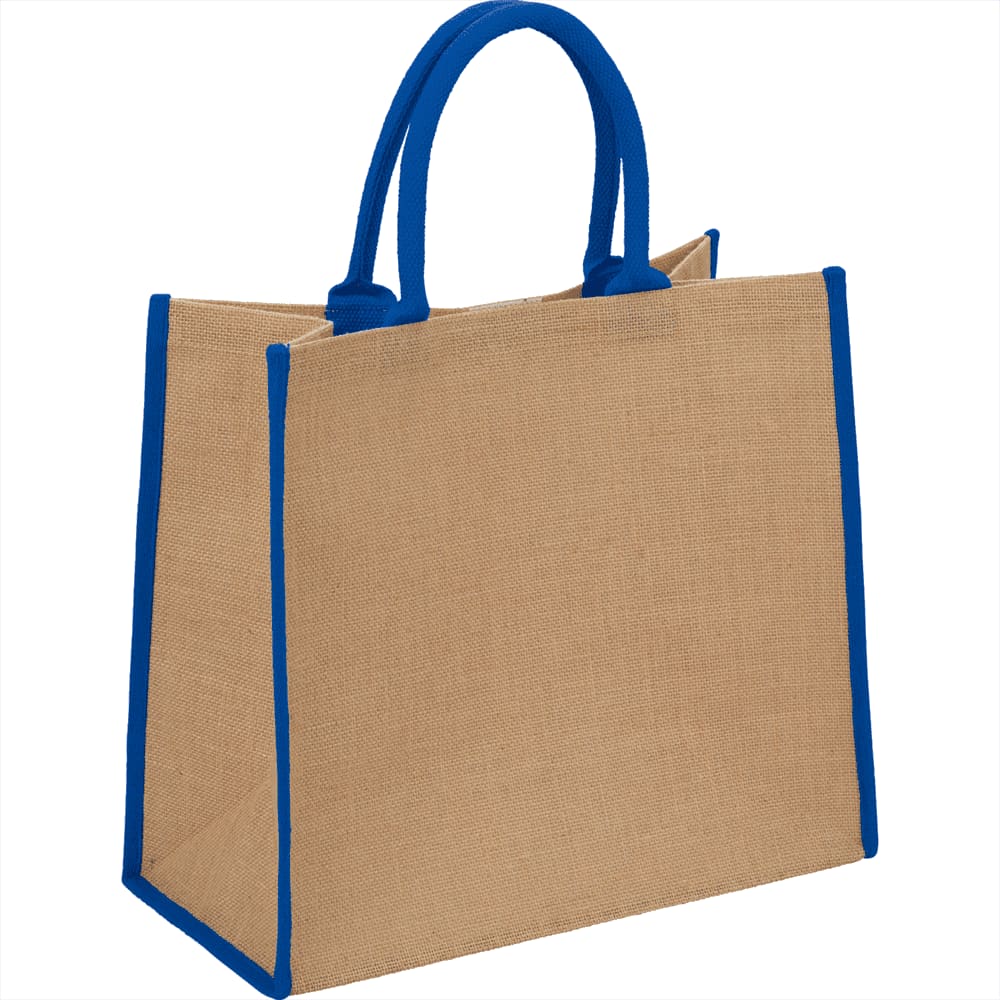 Large Jute Tote 28L - 5176 Image Royal Blue