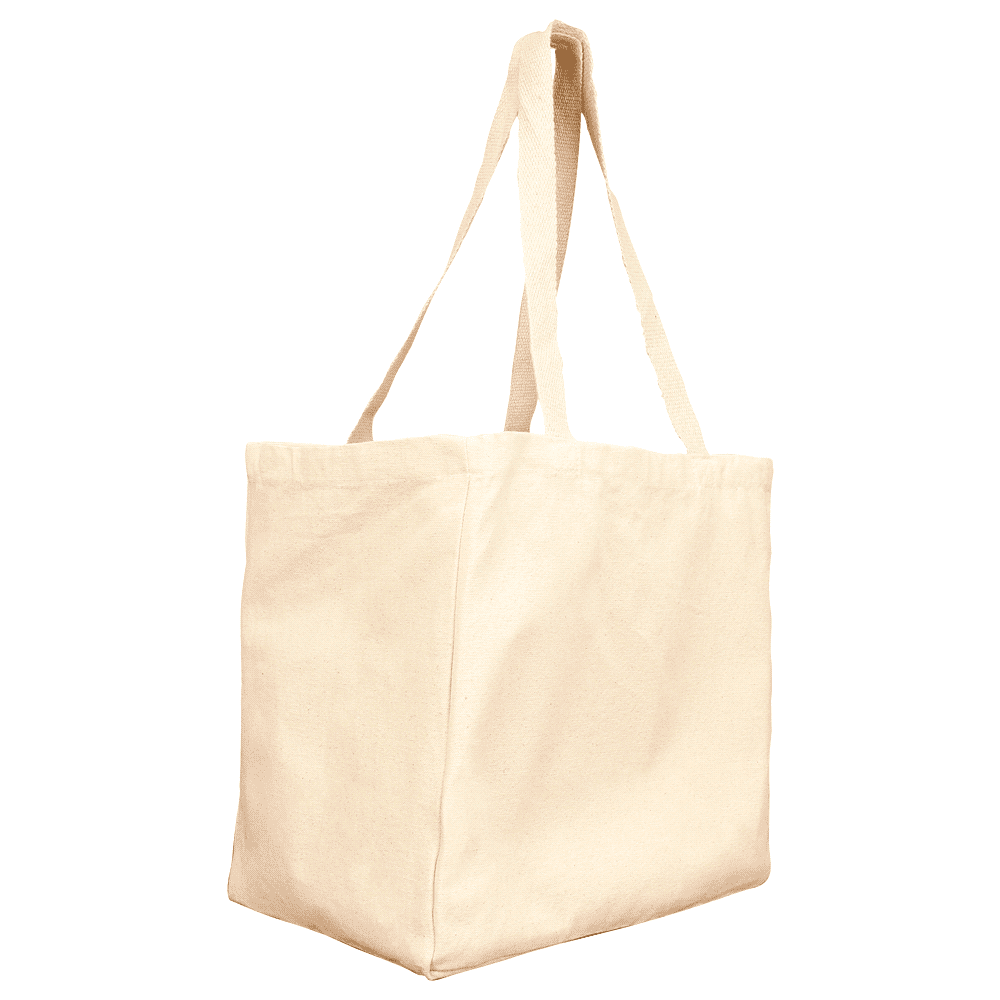 Essential Cotton Grocery Tote - 5189 Image Natural