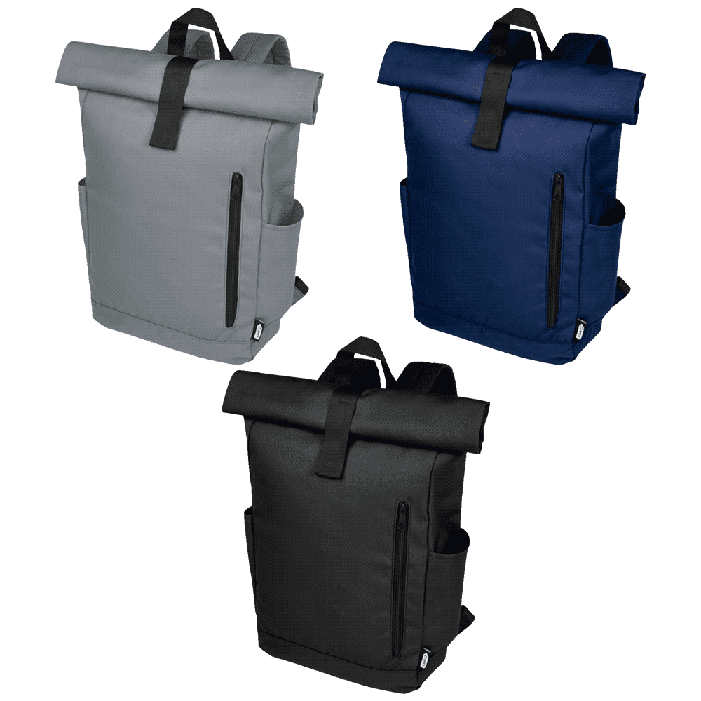 Byron 15.6" GRS RPET Roll-Top Backpack 18L - image 1