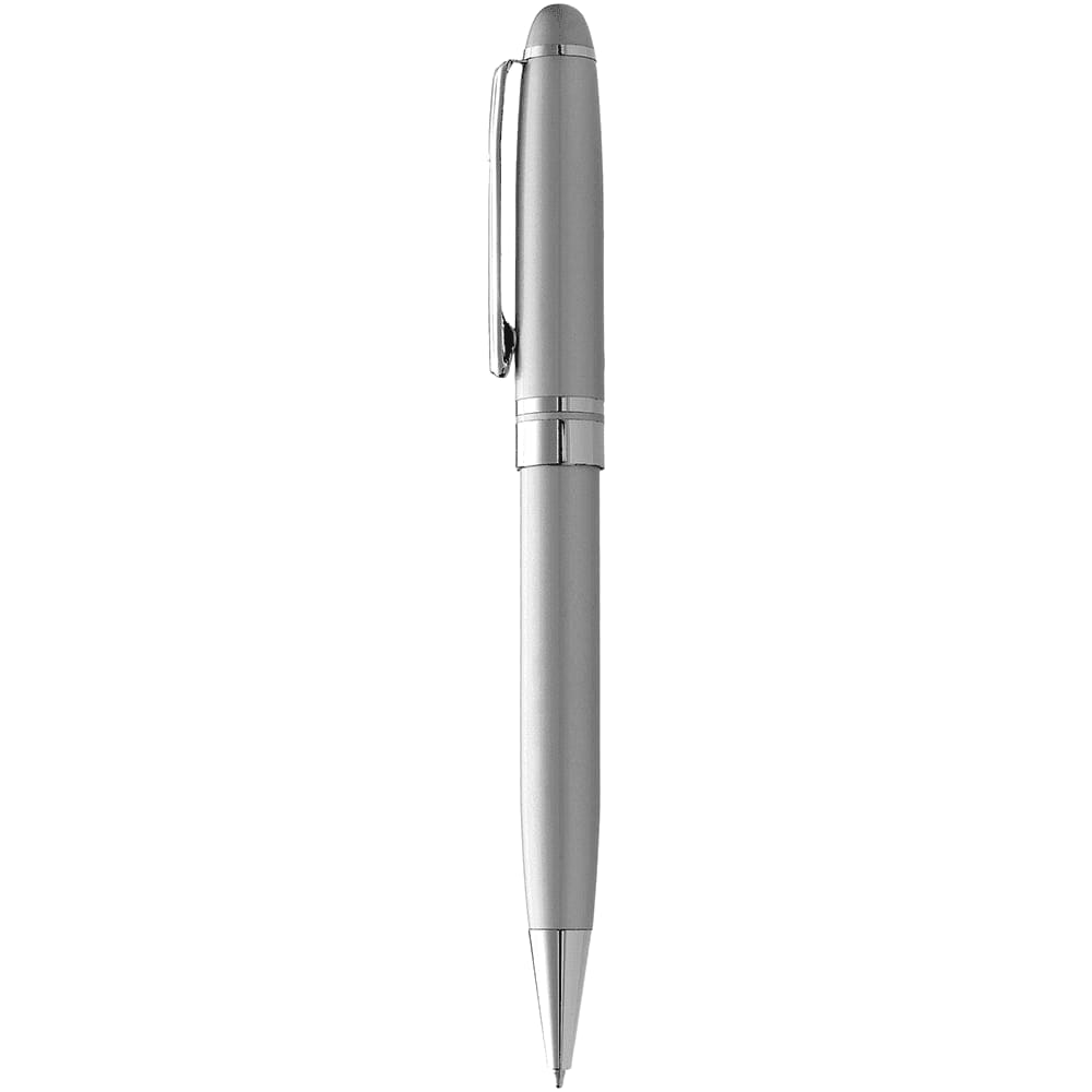 Bristol Twist Ballpoint Pen - 6002 Image Silver with silver trim