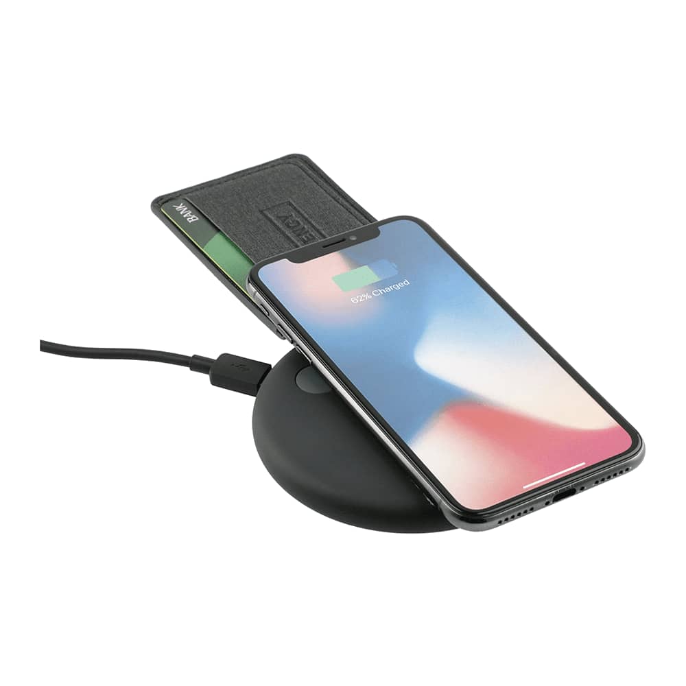 Heathered RFID Phone Wallet and Stand