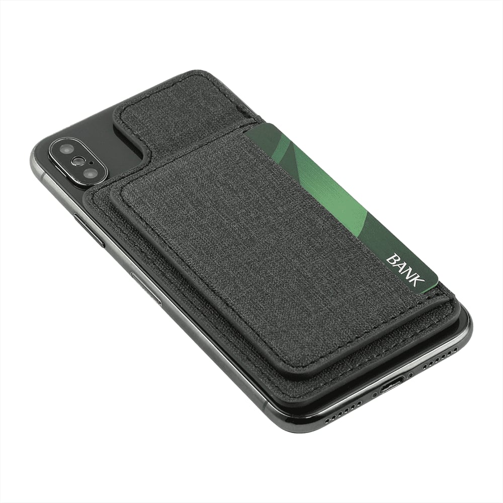 Heathered RFID Phone Wallet and Stand