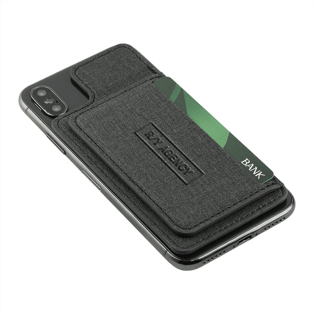 Heathered RFID Phone Wallet and Stand