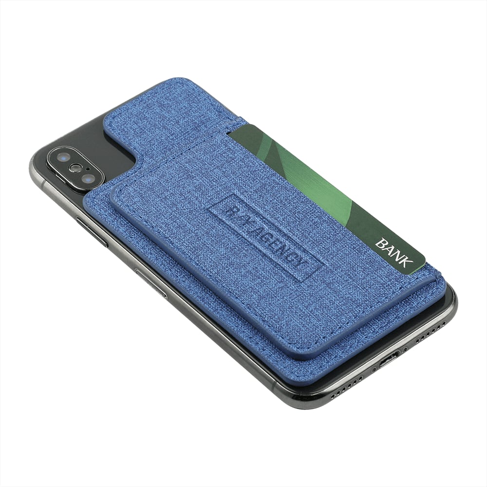 Heathered RFID Phone Wallet and Stand