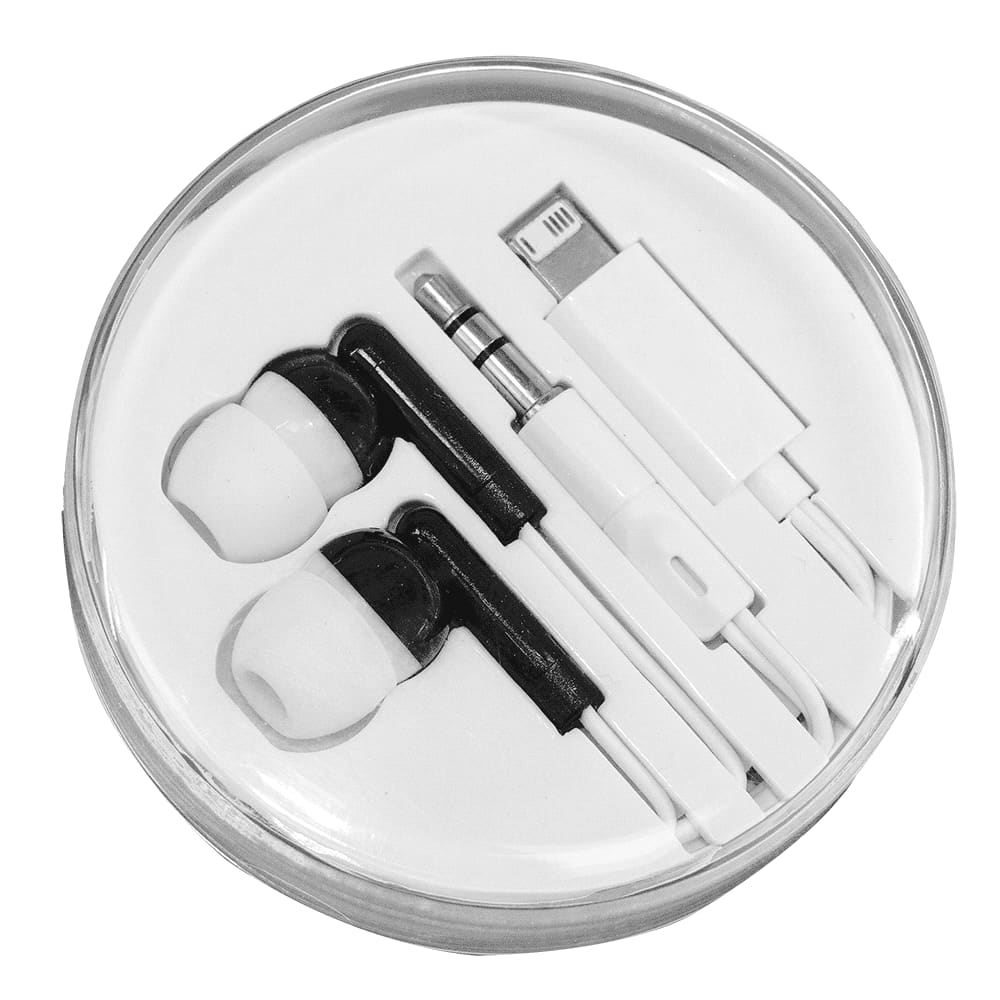 Wired Earbuds with Multi-Tips - 7743 Image Black