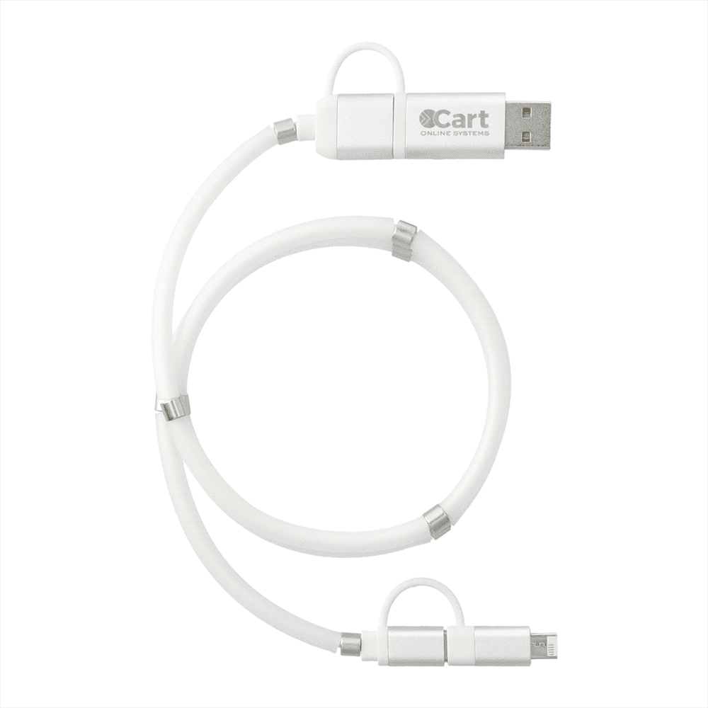 Whirl 5-in-1 Charging Cable with Magnetic Wrap - 7796 Image 