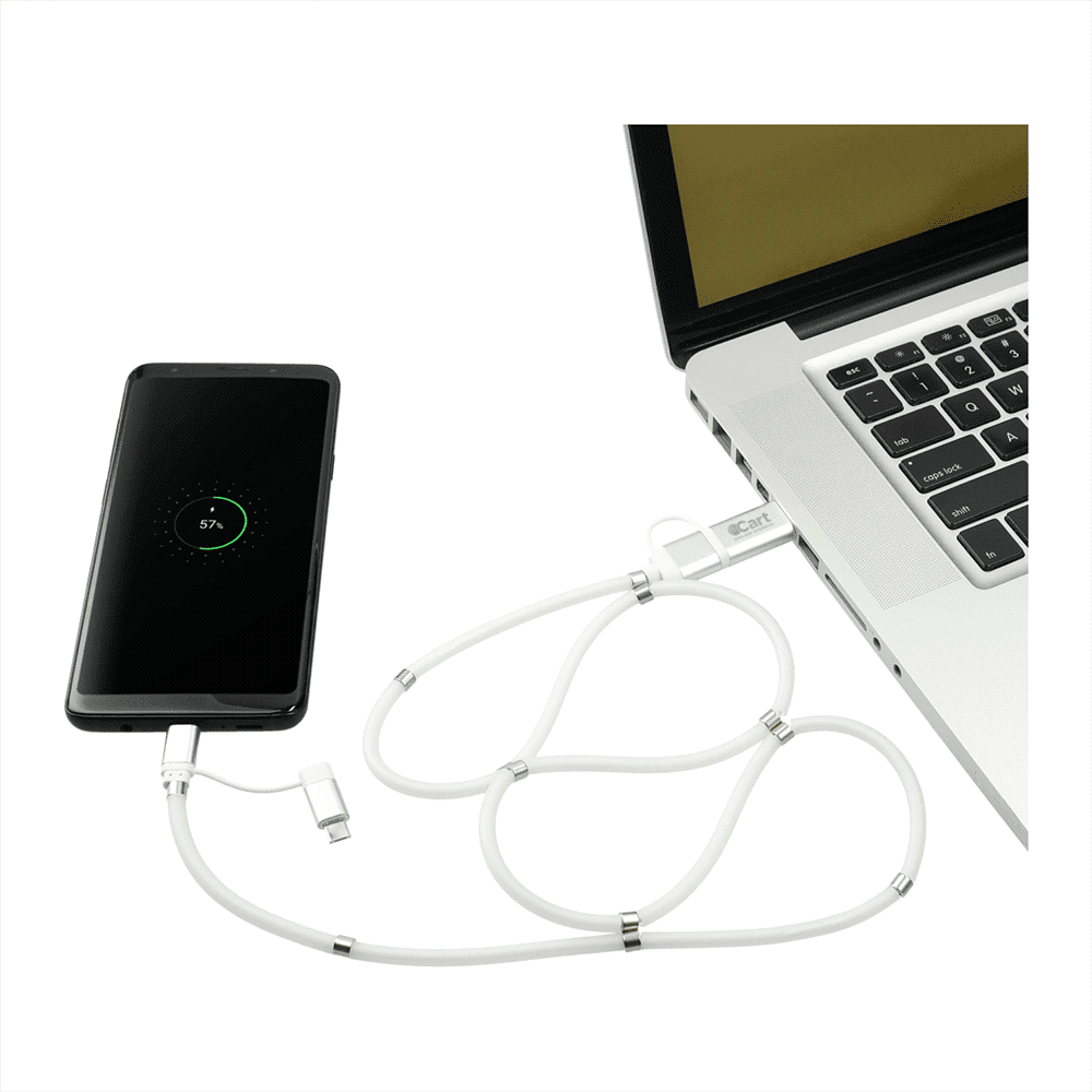 Whirl 5-in-1 Charging Cable with Magnetic Wrap - 7796 Image 