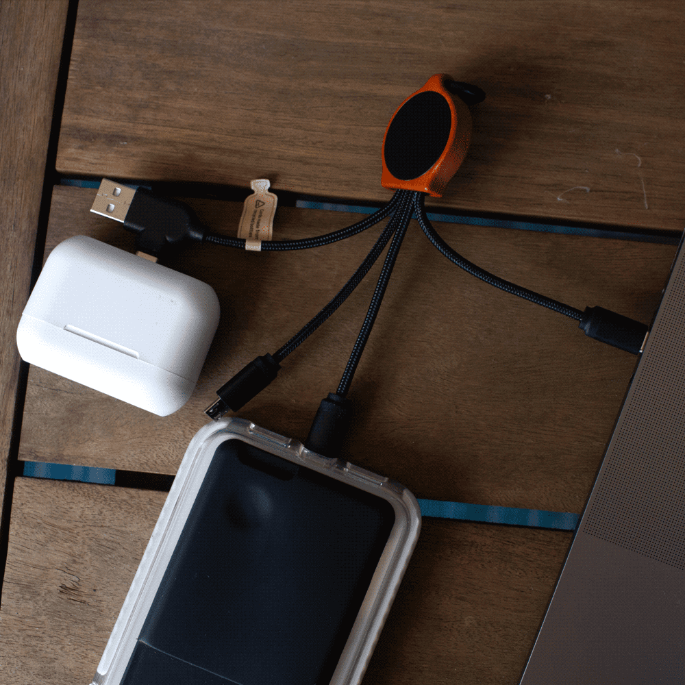 Bamboo Charging with RPET Cables - 7797 Image 