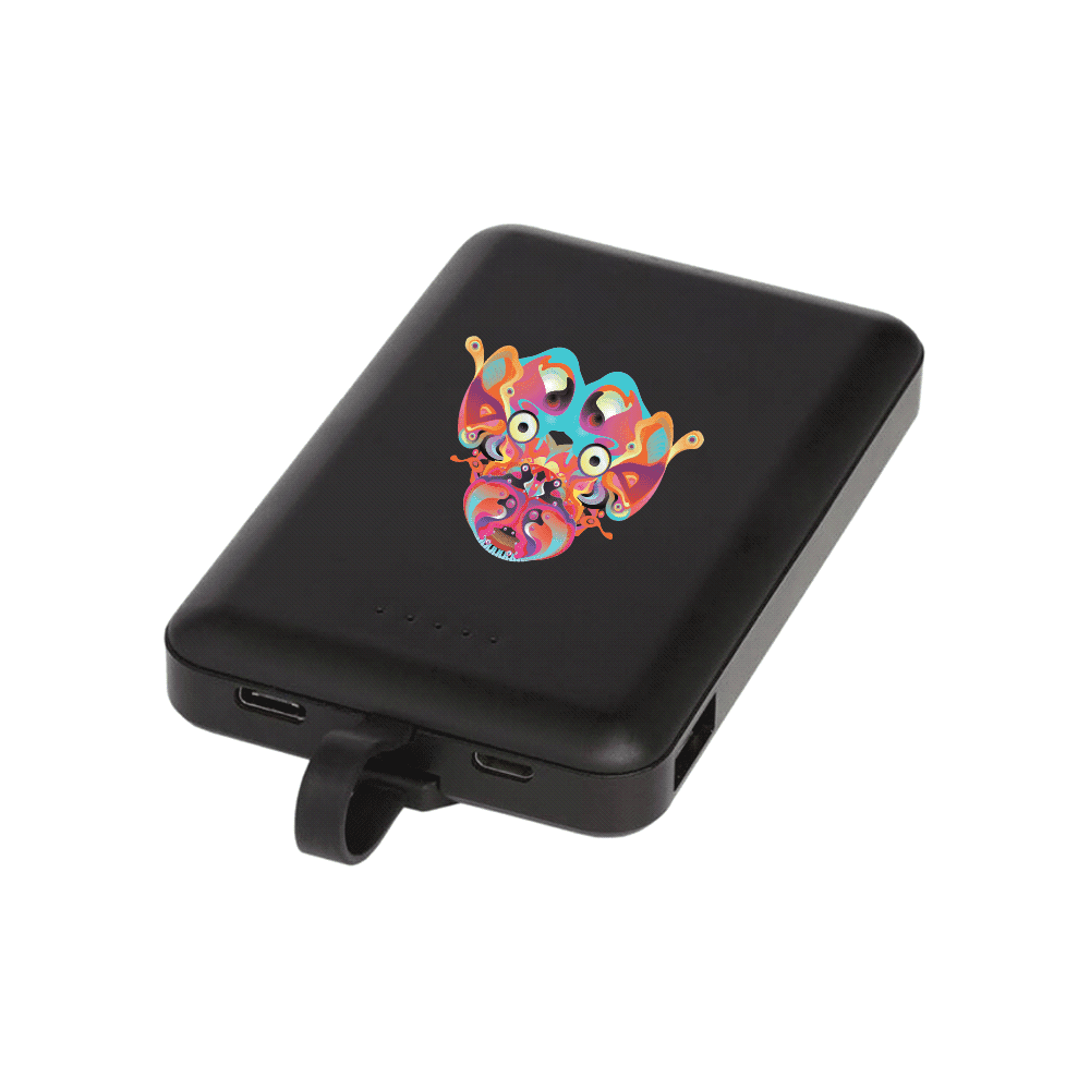 Kano 5000 mAh Wireless power bank with 3-in-1 cable - 7874 Image