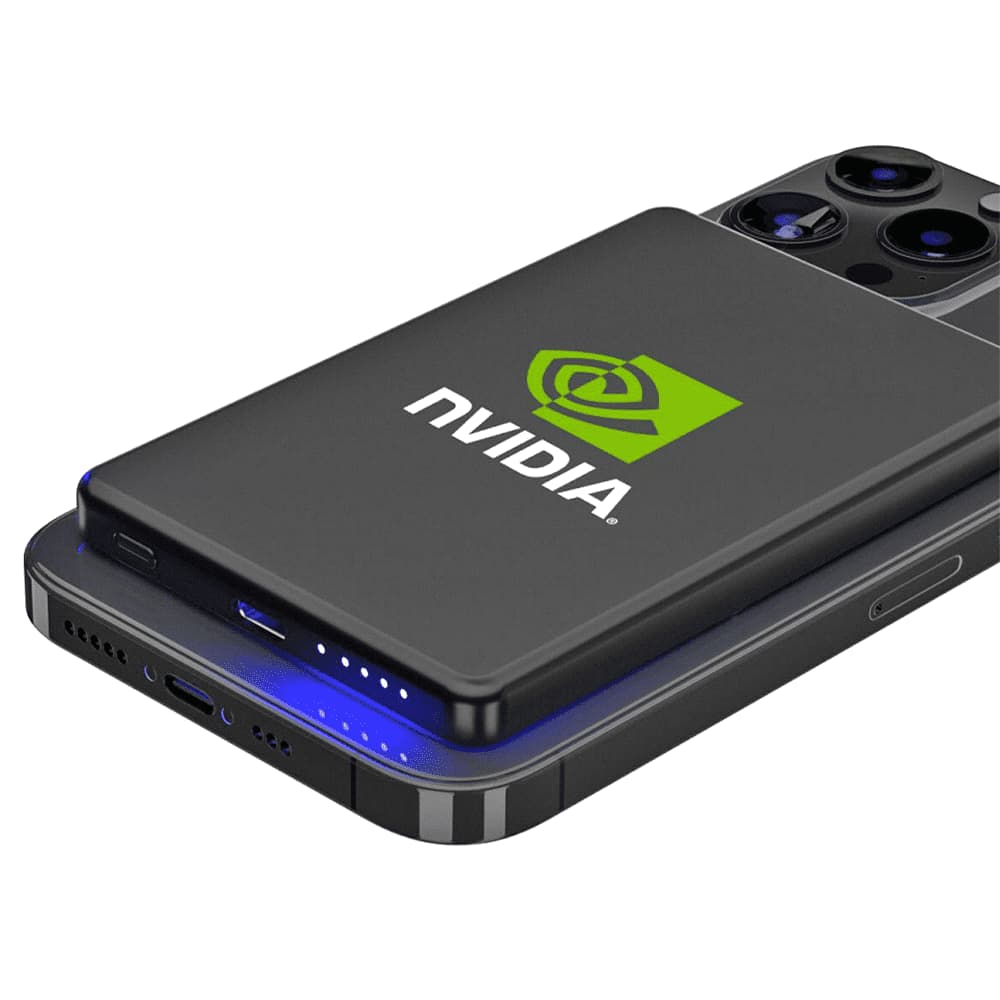 Alternative view of Slim Metal Magnetic Power Bank 5000 mAh