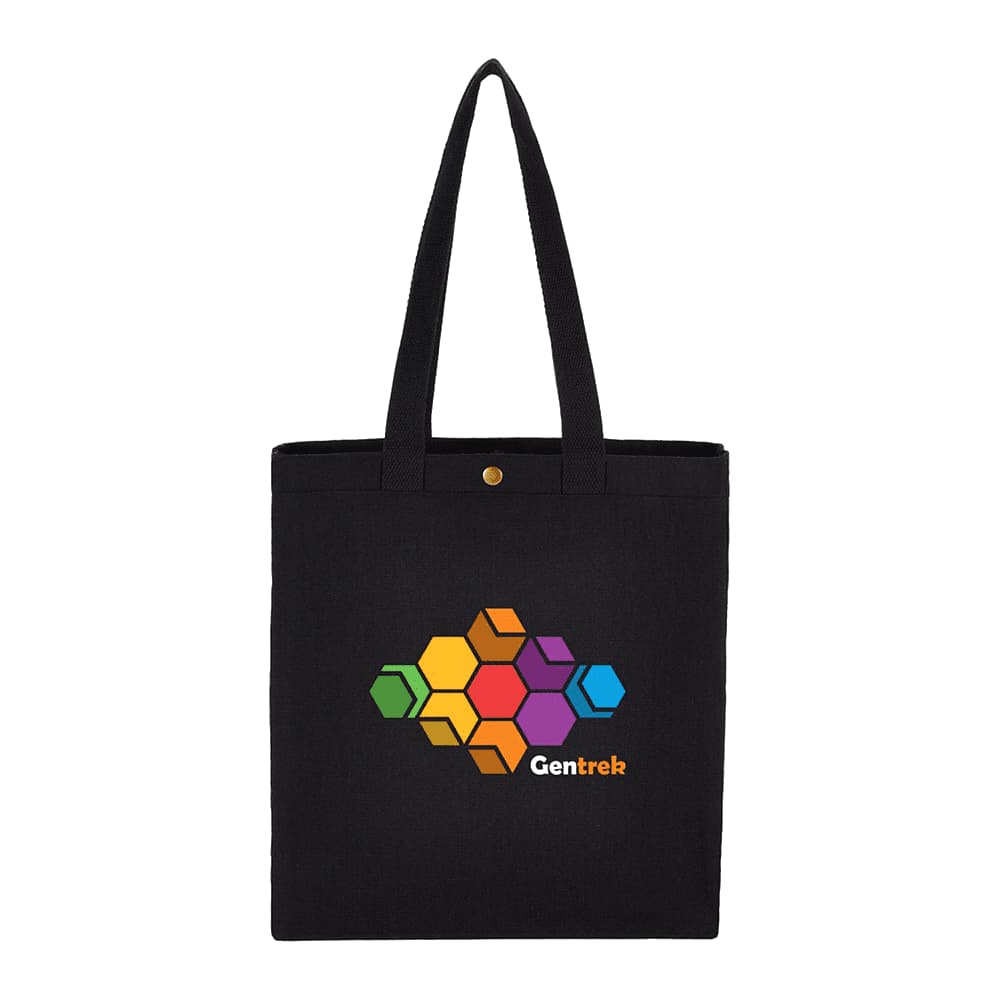 Alternative view of Repose 10oz Recycled Cotton Box Tote w/Snap