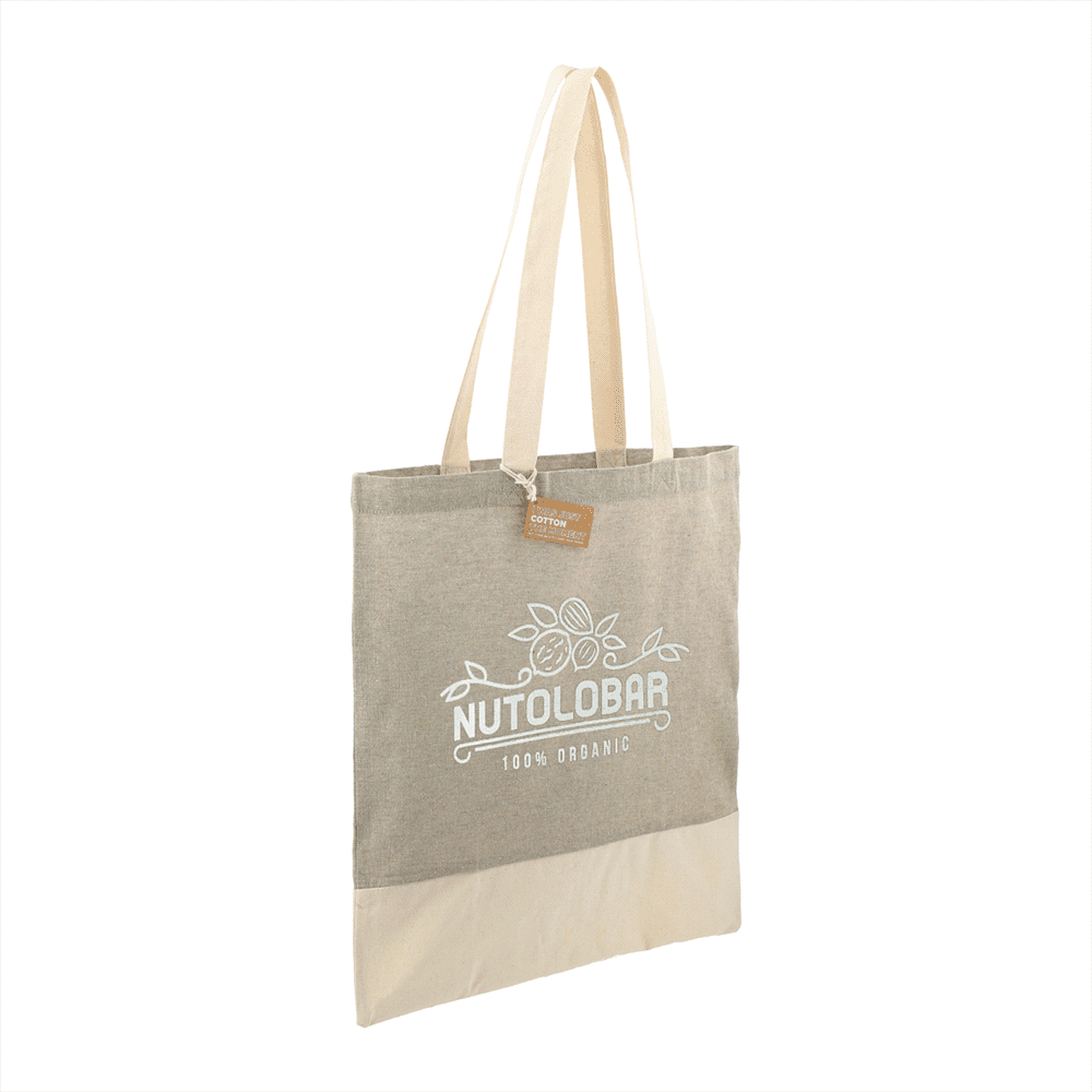 Split Recycled 150ml Cotton Twill Convention Tote - 7901-08 Image
