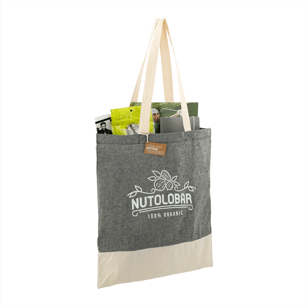 Split Recycled 150ml Cotton Twill Convention Tote - 7901-08 Image