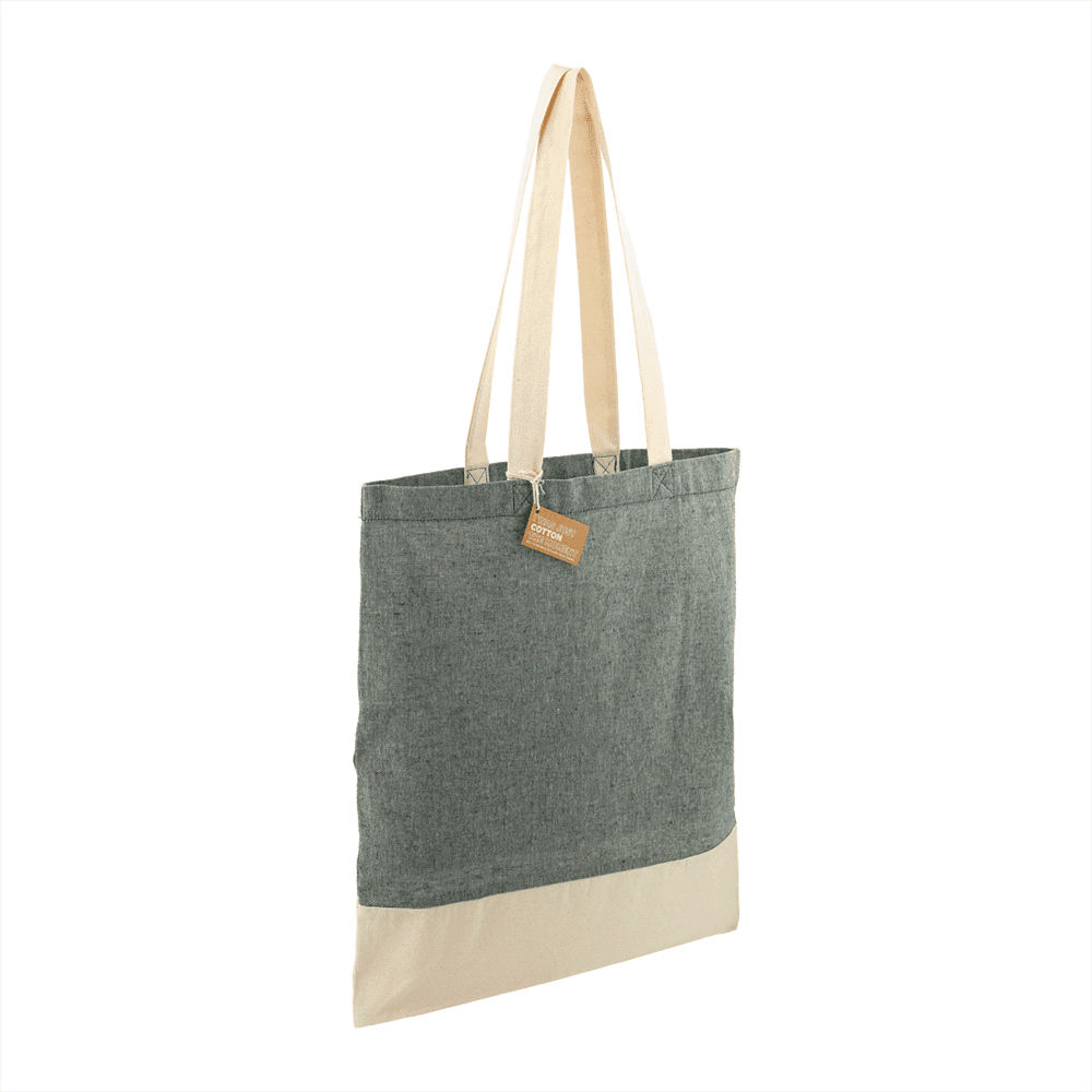 Split Recycled 150ml Cotton Twill Convention Tote - 7901-08 Image