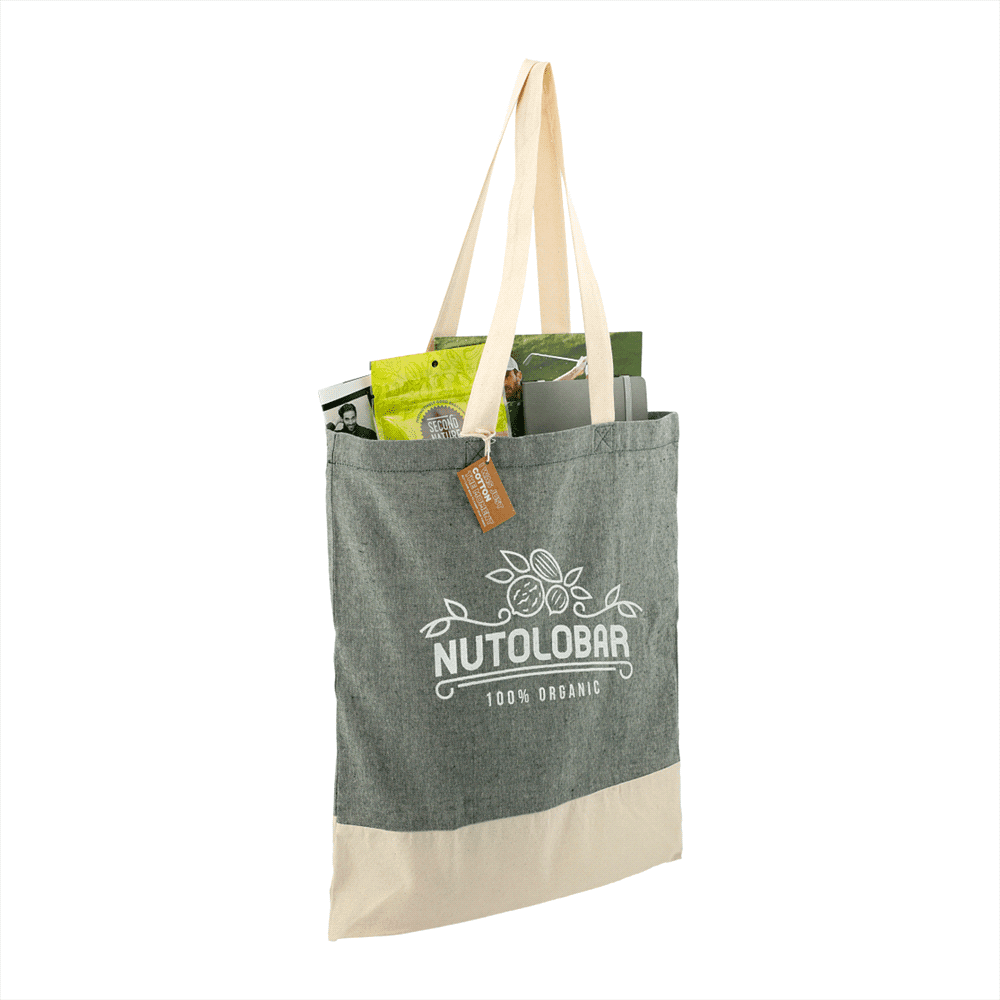 Split Recycled 150ml Cotton Twill Convention Tote - 7901-08 Image