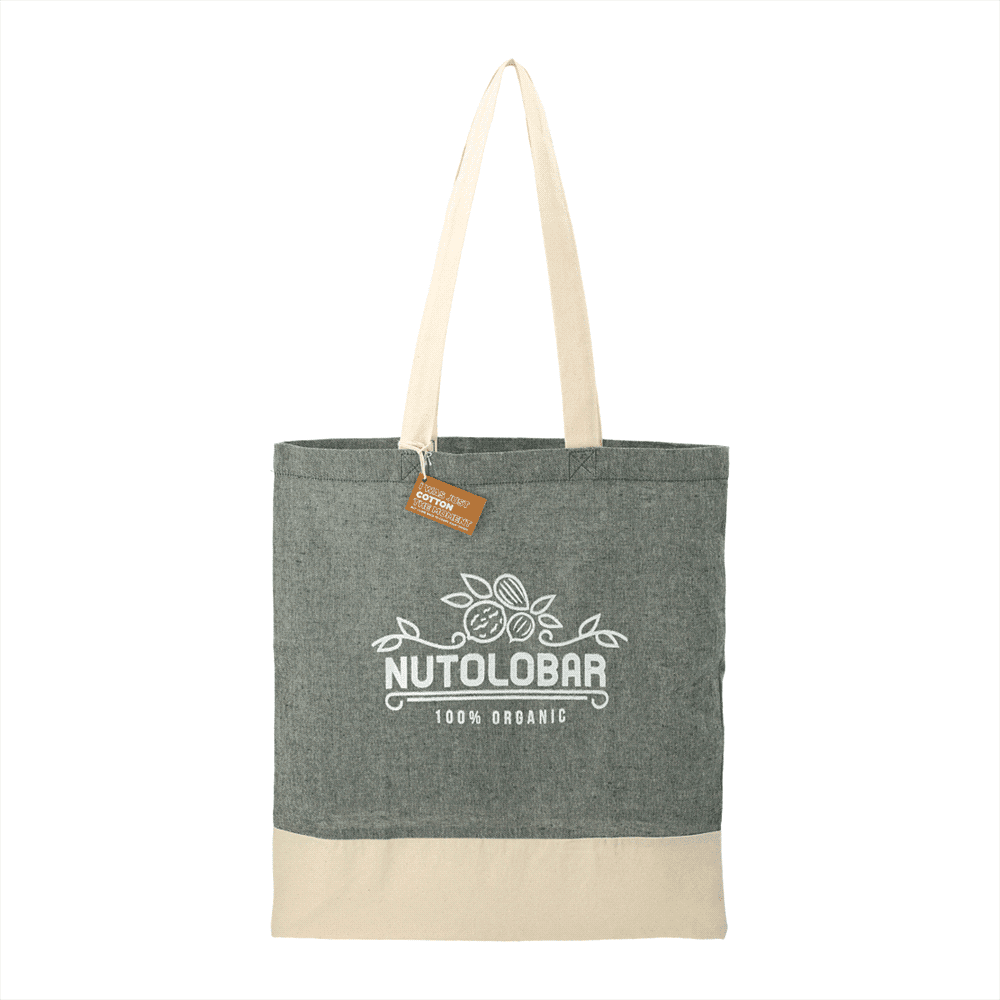 Split Recycled 150ml Cotton Twill Convention Tote - 7901-08 Image