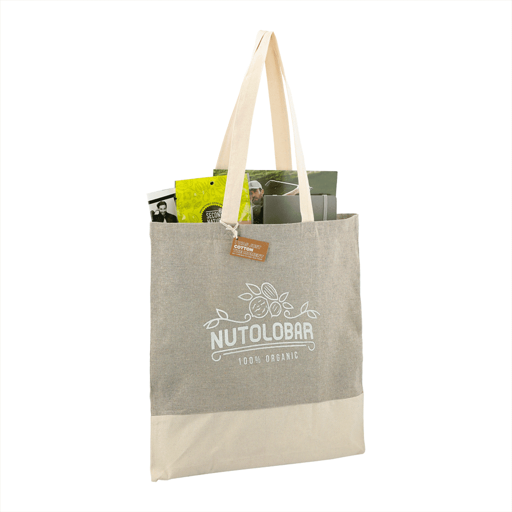 Split Recycled 150ml Cotton Twill Convention Tote - 7901-08 Image