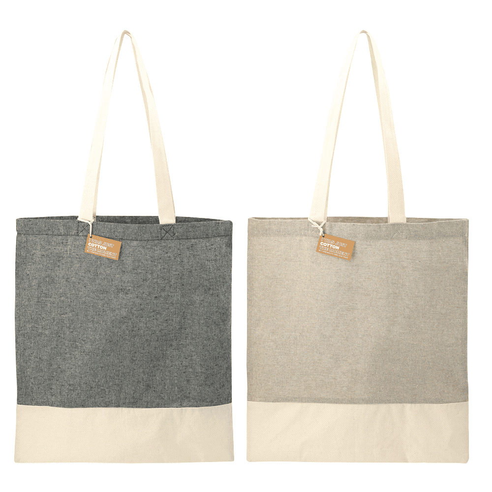 Split Recycled 150ml Cotton Twill Convention Tote - 7901-08 Image