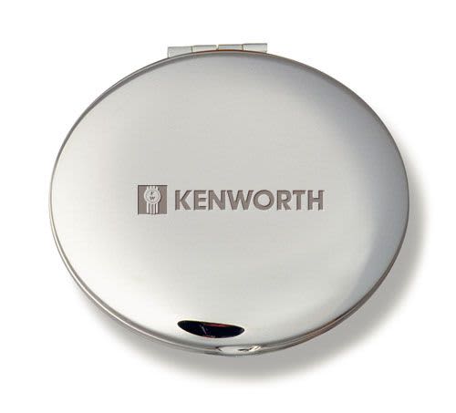 Silver Compact Mirror - 8904 Image 