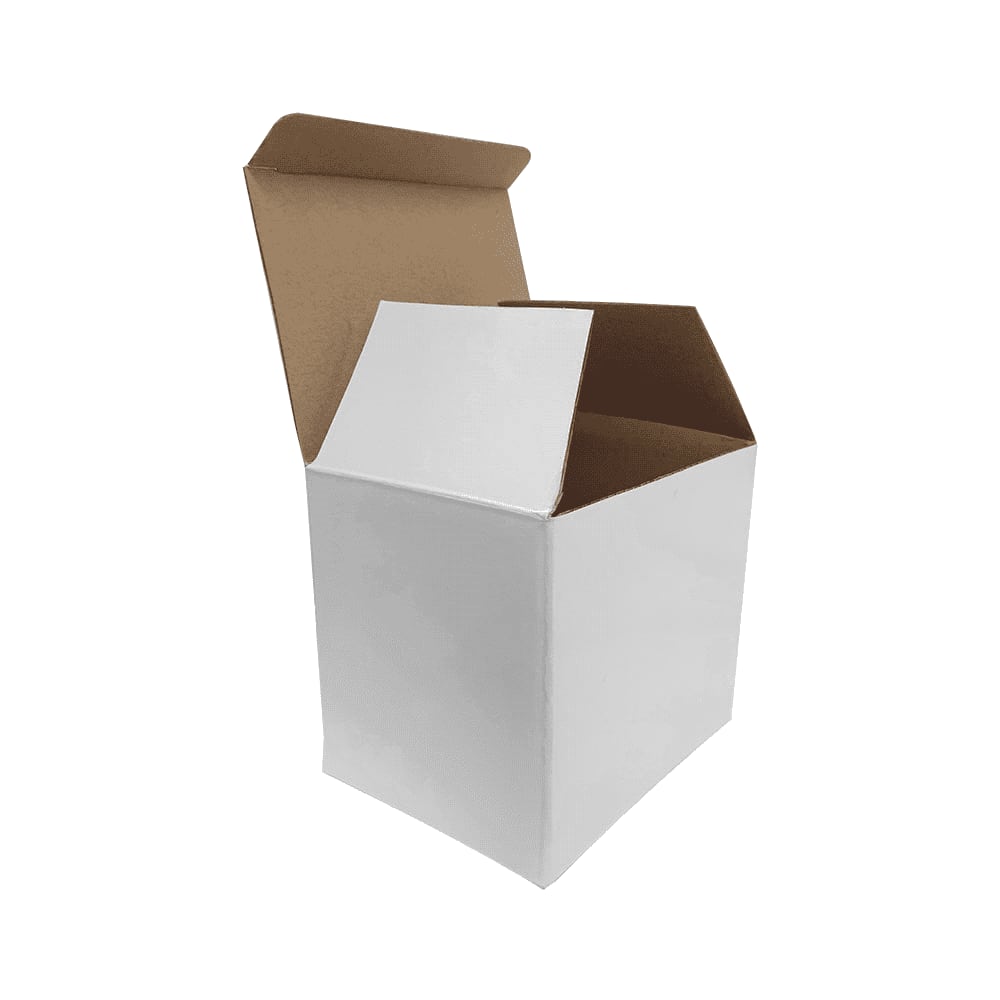 Single Cup Folded Box White 900531 | 