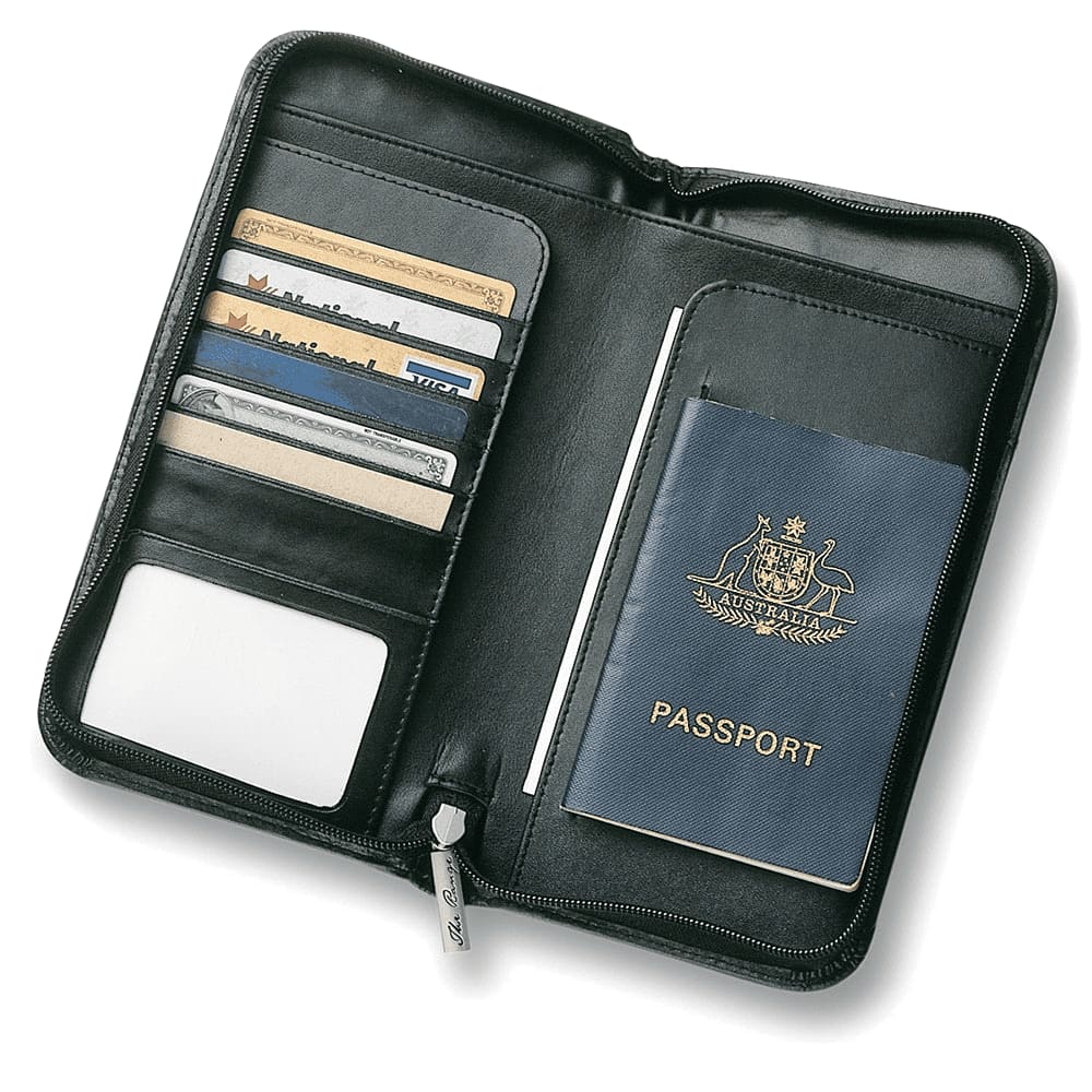 Leather Travel Wallet - 9018 Image 