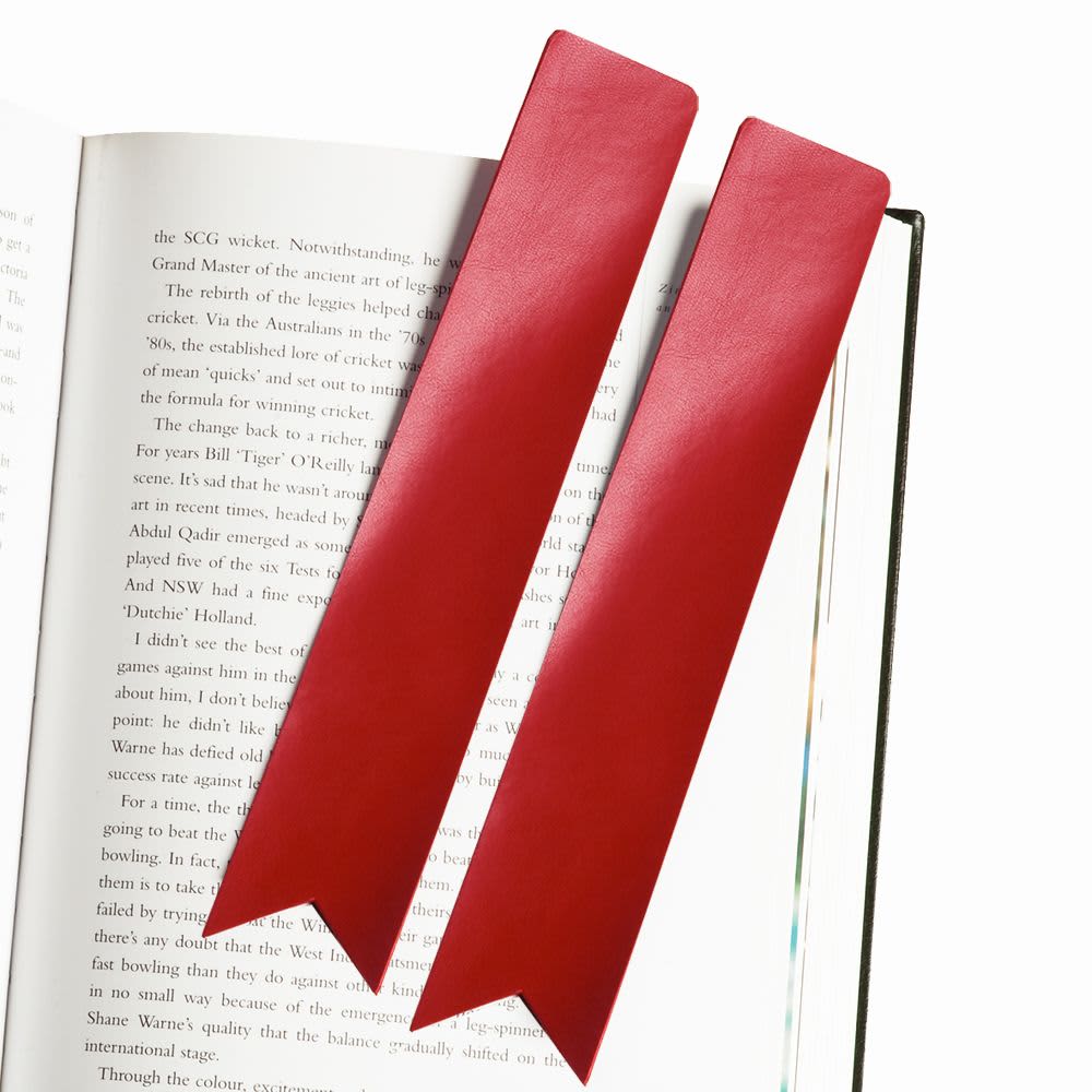 Leather Bookmark - 9177 Image Red