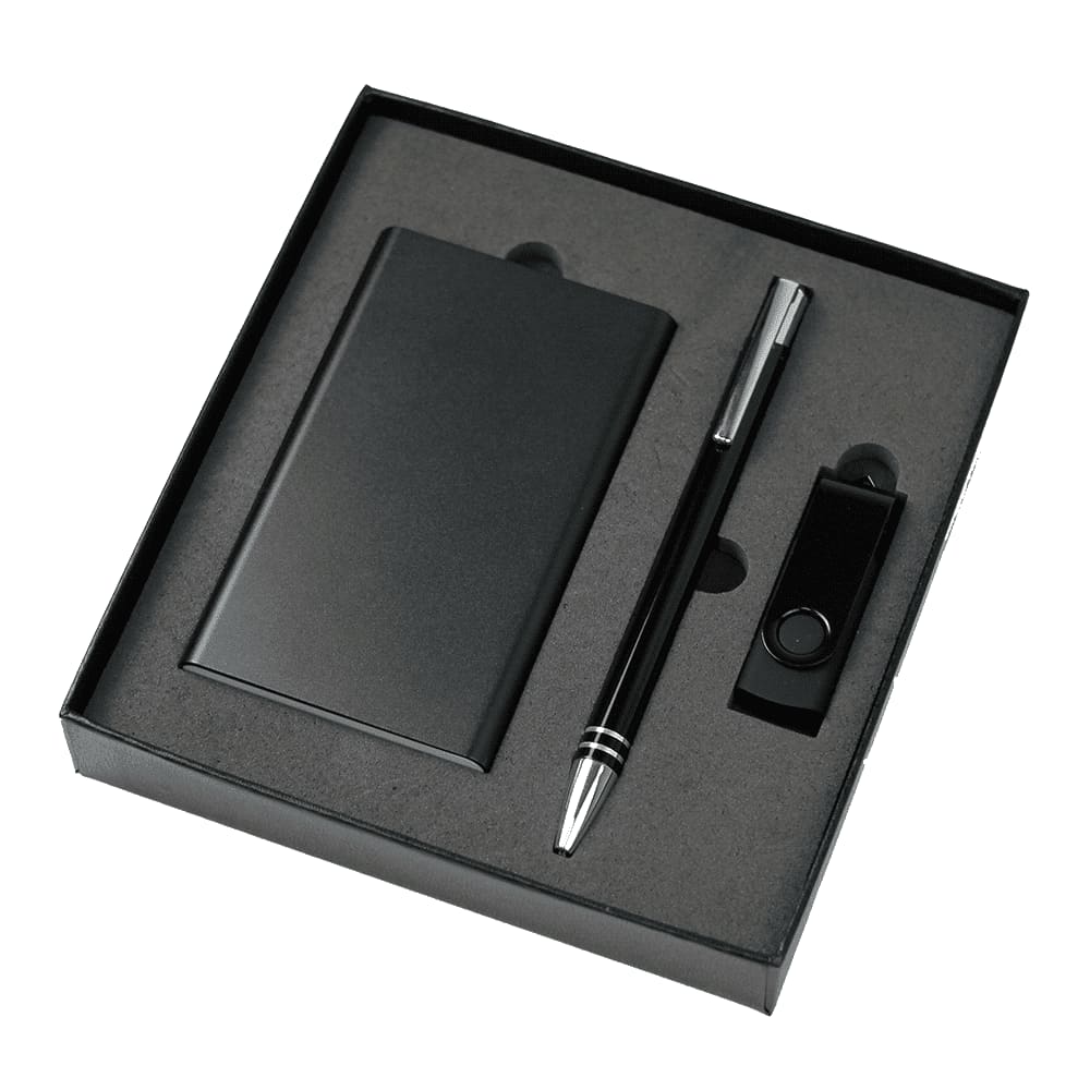 Gift Set - USB in 4G + Power Bank + Cable + Pen