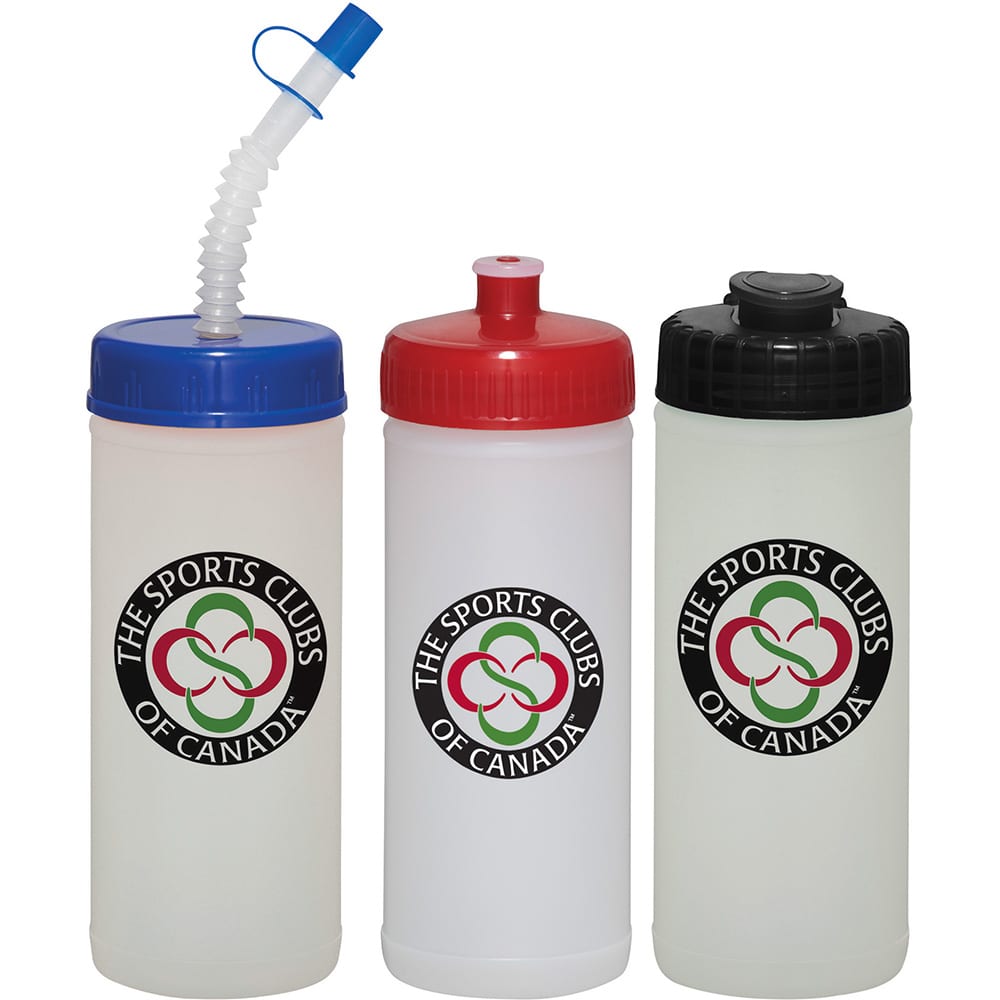 16-oz. Sports Bottle – Natural/White