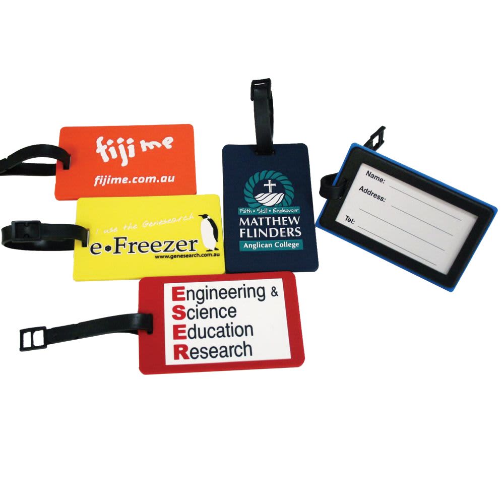 Custom PVC Luggage Tag – Original Rectangle Design