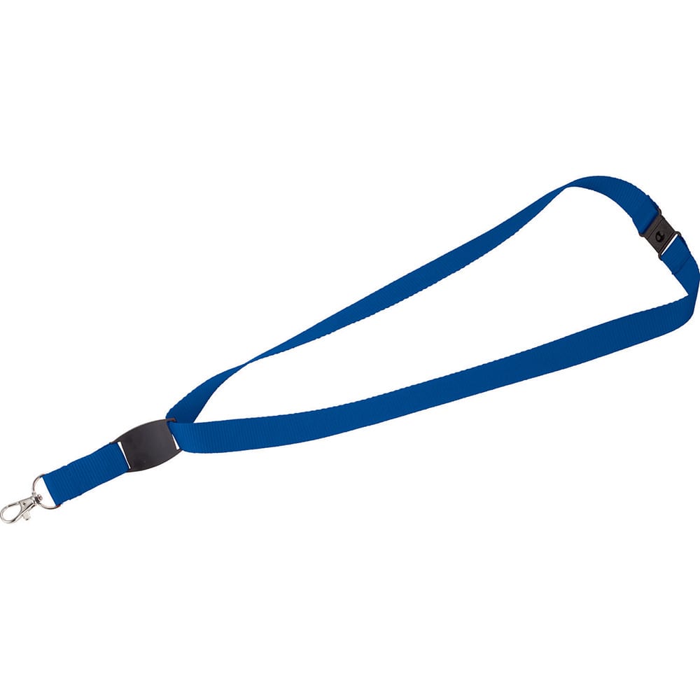 Lanyard w/ Flat Panel - SM-2448 Image Royal Blue