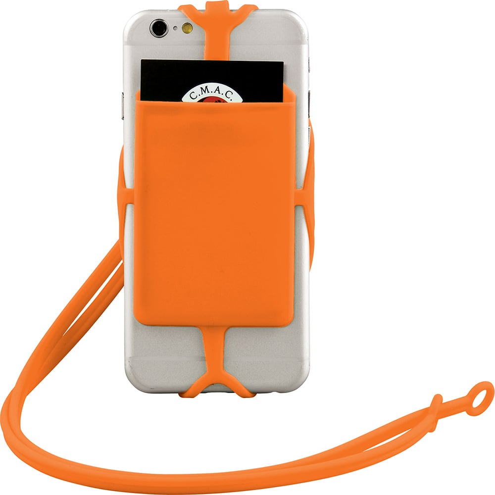 Silicone RFID Card Holder with Lanyard