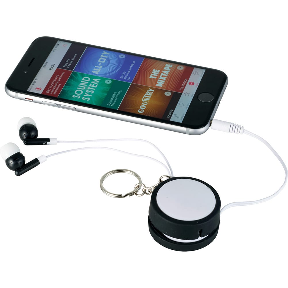 Orbit Ear Bud Wrap Key Tag