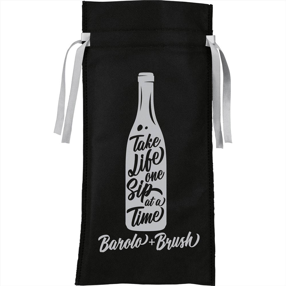 Ribbon Non-Woven Wine Tote